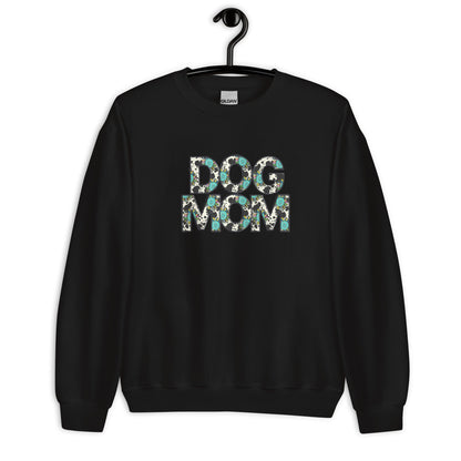 Dog Mom Teal Sunflower Sweatshirt
