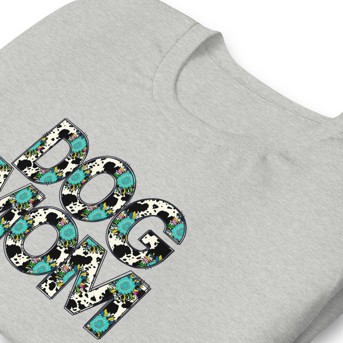 Dog Mom Teal Sunflower T-Shirt