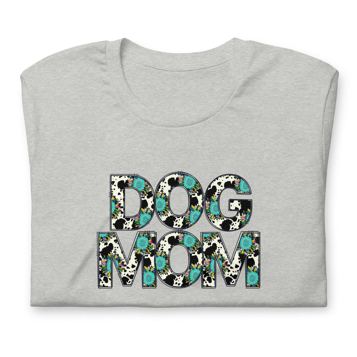Dog Mom Teal Sunflower T-Shirt