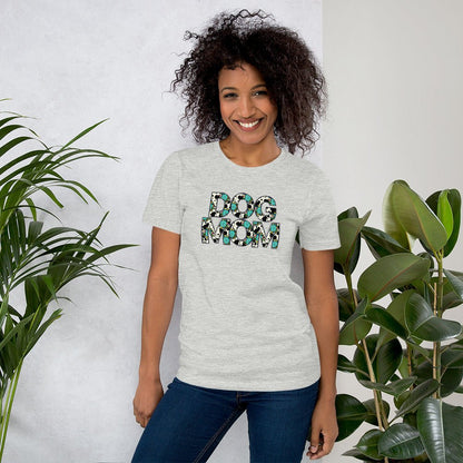 Dog Mom Teal Sunflower T-Shirt