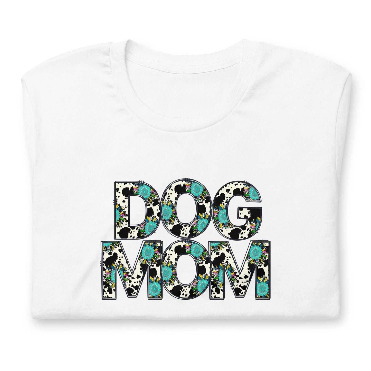 Dog Mom Teal Sunflower T-Shirt