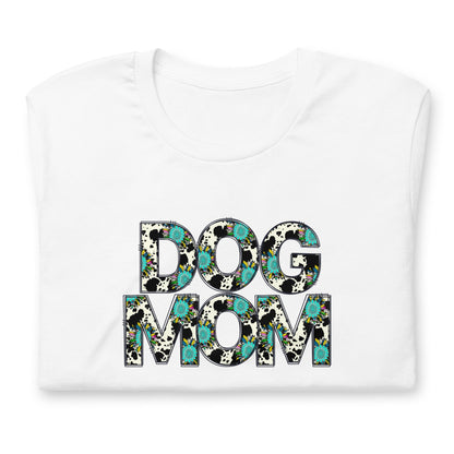 Dog Mom Teal Sunflower T-Shirt