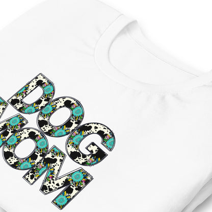 Dog Mom Teal Sunflower T-Shirt