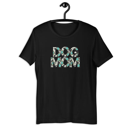 Dog Mom Teal Sunflower T-Shirt