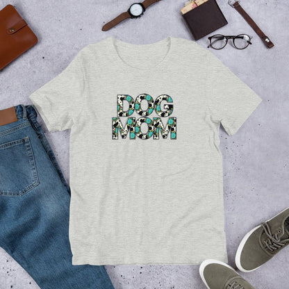 Dog Mom Teal Sunflower T-Shirt