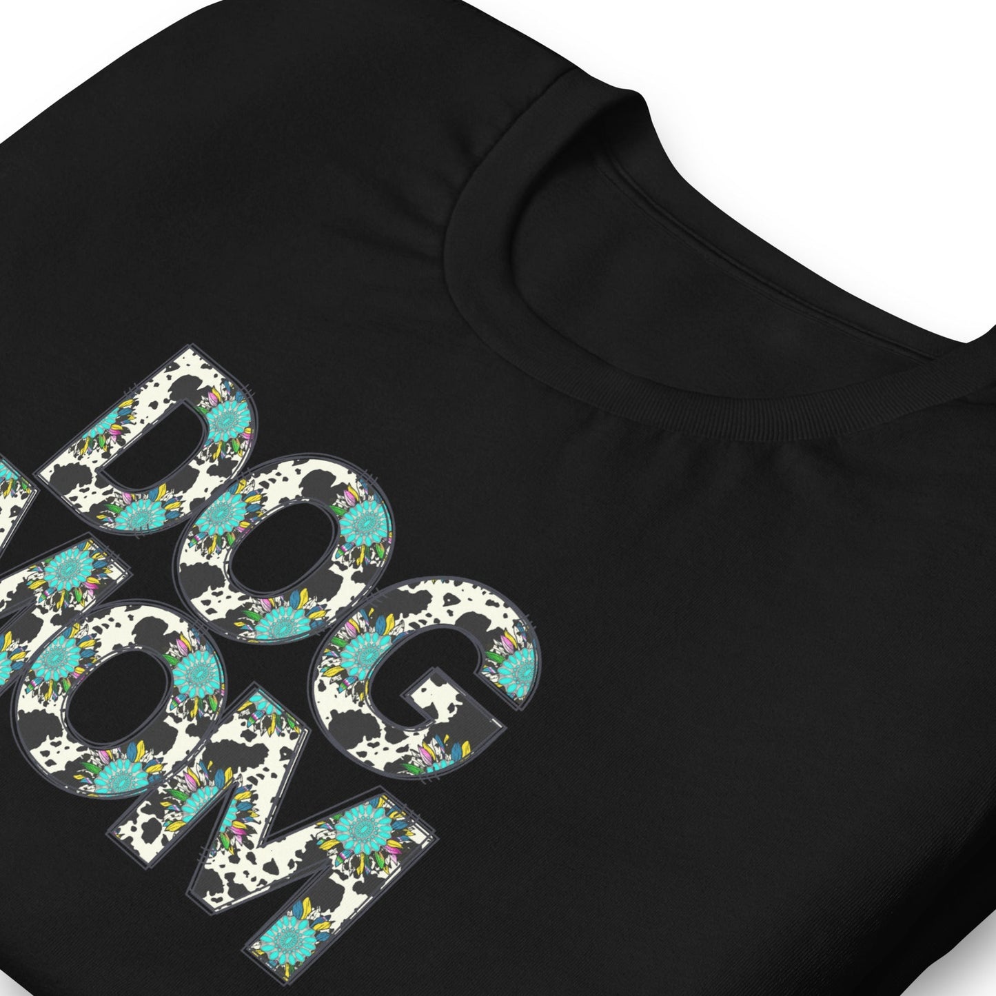 Dog Mom Teal Sunflower T-Shirt