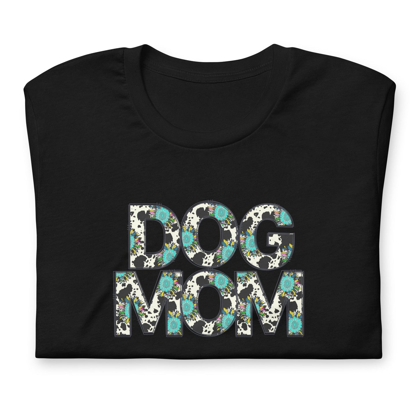 Dog Mom Teal Sunflower T-Shirt