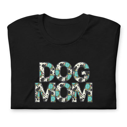 Dog Mom Teal Sunflower T-Shirt