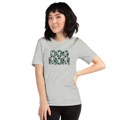 Dog Mom Teal Sunflower T-Shirt