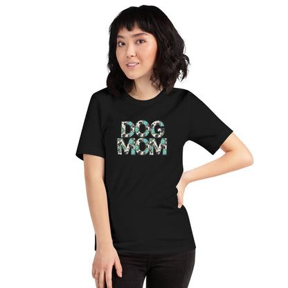Dog Mom Teal Sunflower T-Shirt
