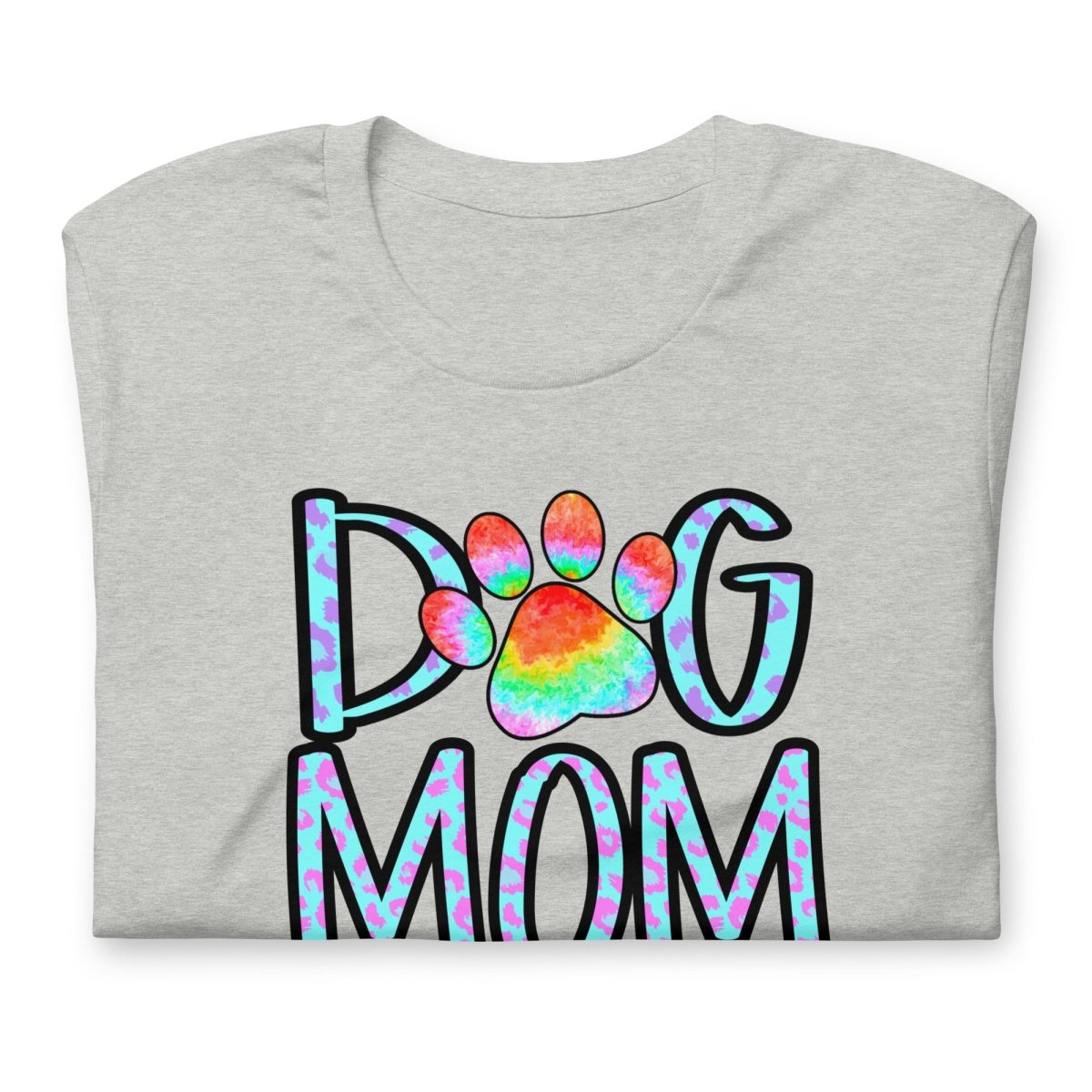 Dog Mom Tie Dye Paw T-Shirt