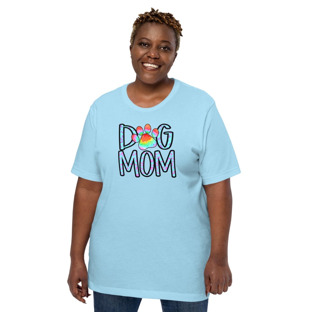 Dog Mom Tie Dye Paw T-Shirt