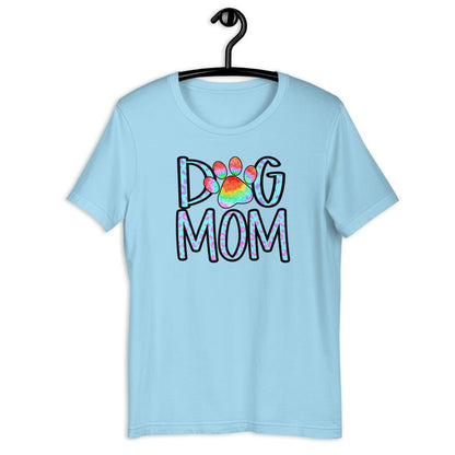Dog Mom Tie Dye Paw T-Shirt