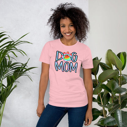 Dog Mom Tie Dye Paw T-Shirt