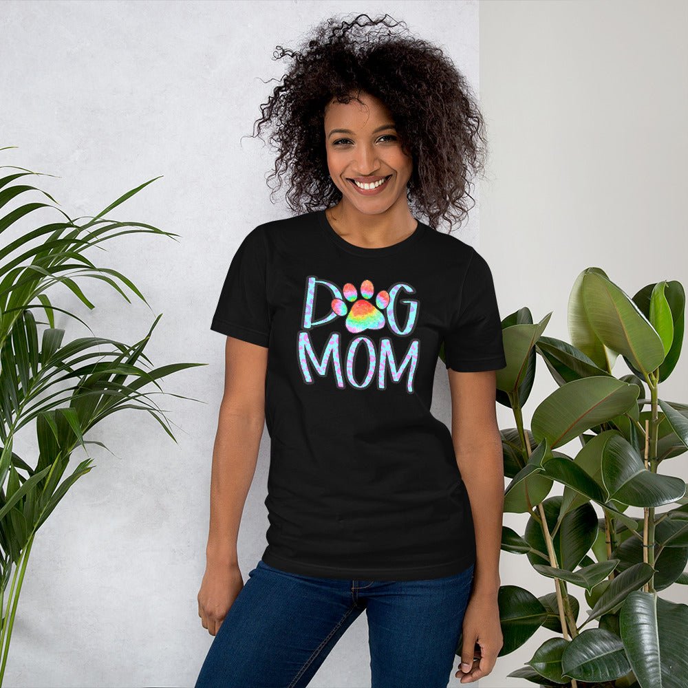 Dog Mom Tie Dye Paw T-Shirt