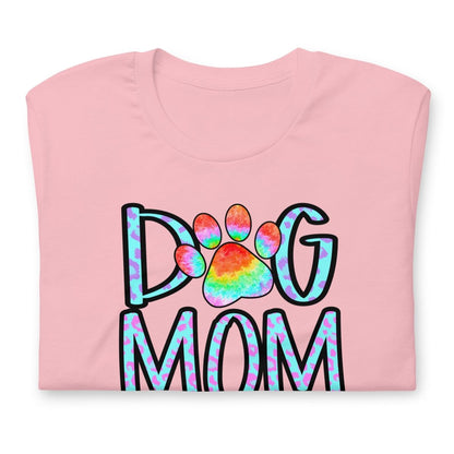 Dog Mom Tie Dye Paw T-Shirt