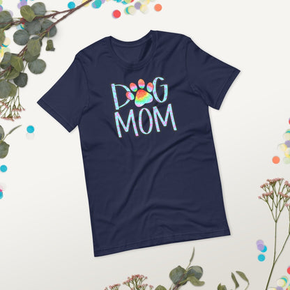 Dog Mom Tie Dye Paw T-Shirt