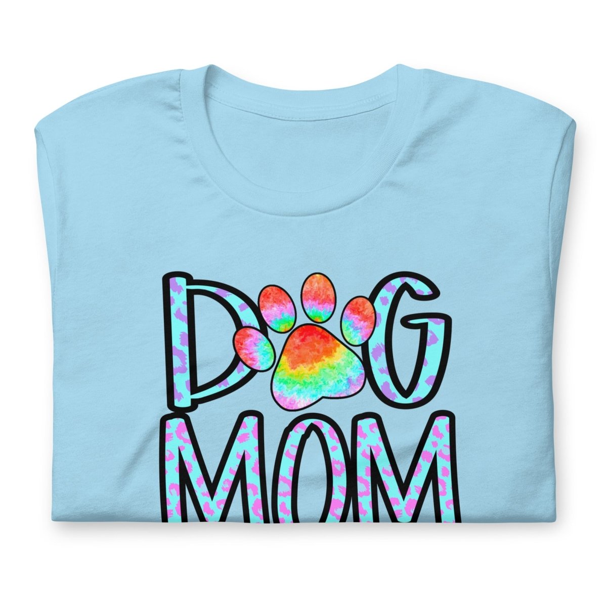 Dog Mom Tie Dye Paw T-Shirt
