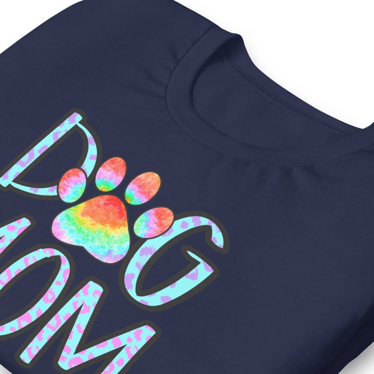Dog Mom Tie Dye Paw T-Shirt