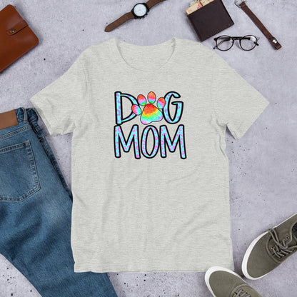 Dog Mom Tie Dye Paw T-Shirt