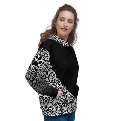 Dog Mom White Leopard Hoodie