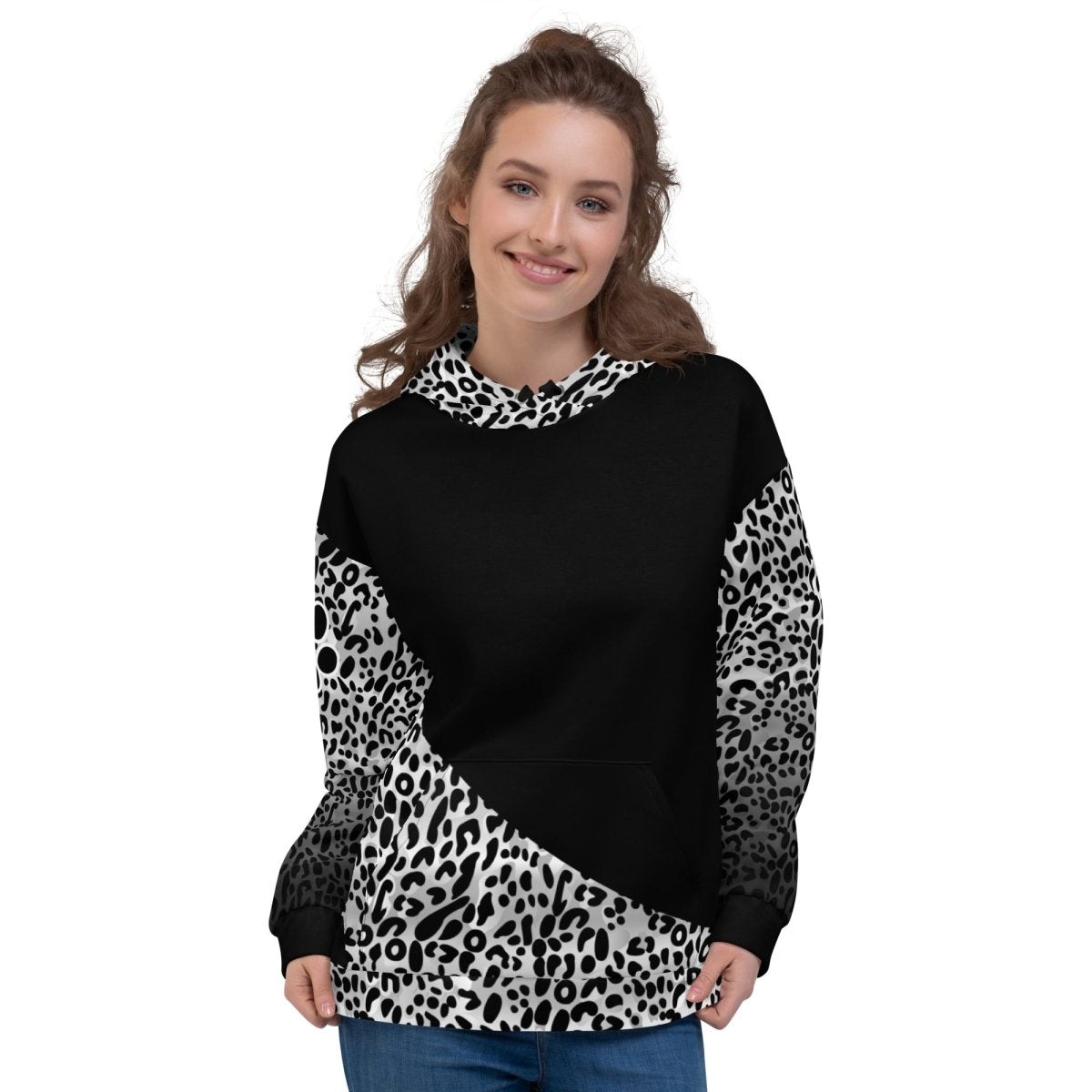 Dog Mom White Leopard Hoodie