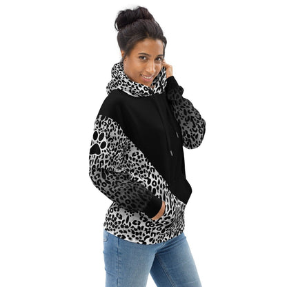 Dog Mom White Leopard Hoodie