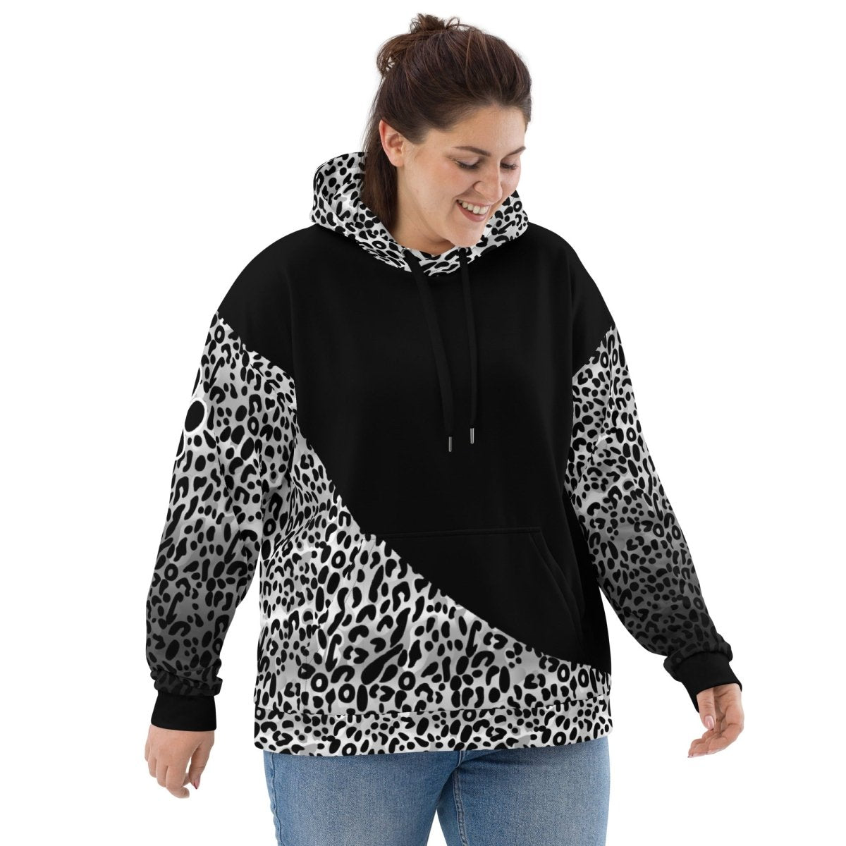 Dog Mom White Leopard Hoodie