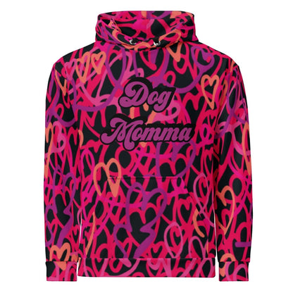 Dog Momma Hearts Hoodie