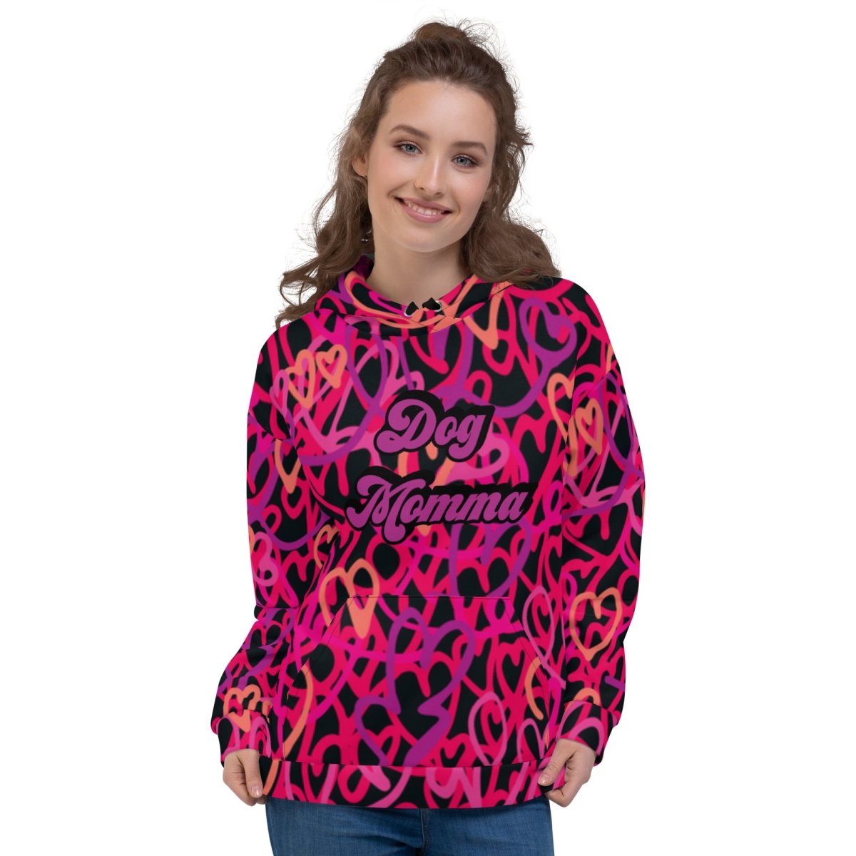 Dog Momma Hearts Hoodie
