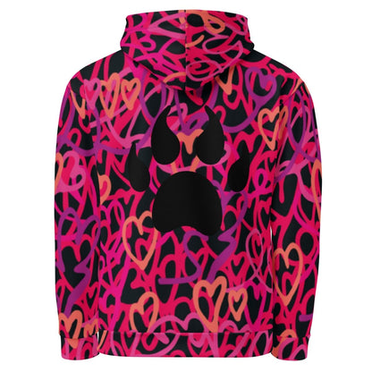 Dog Momma Hearts Hoodie