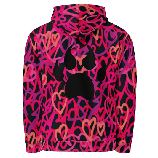 Dog Momma Hearts Hoodie