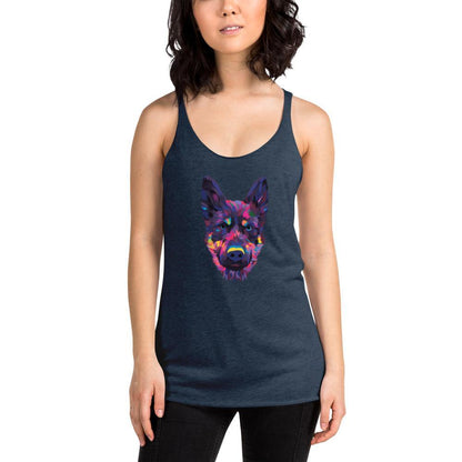German Shepherd Racerback Tank Top