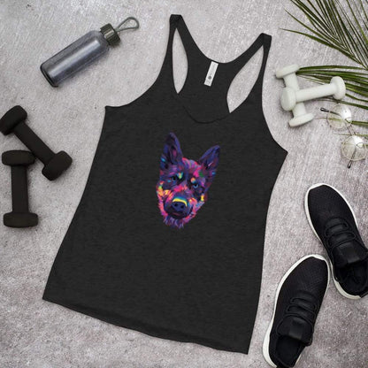 German Shepherd Racerback Tank Top