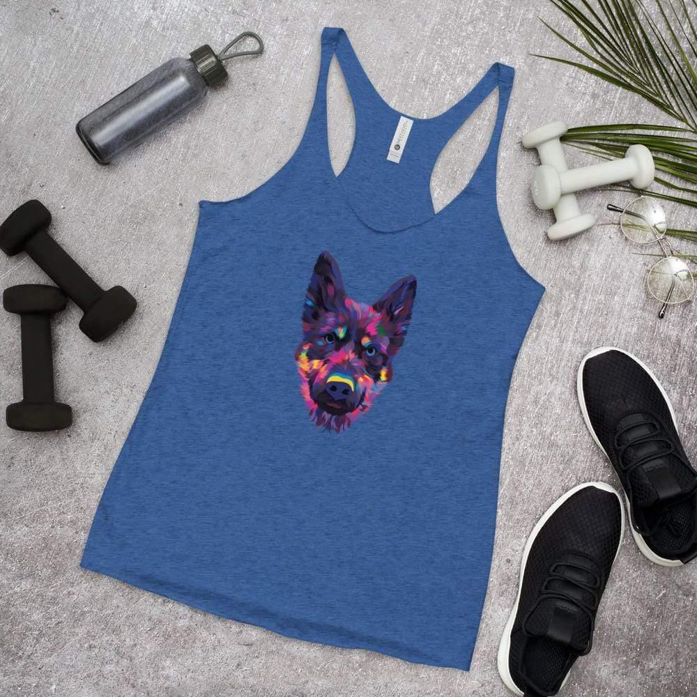 German Shepherd Racerback Tank Top