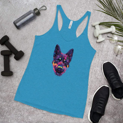 German Shepherd Racerback Tank Top
