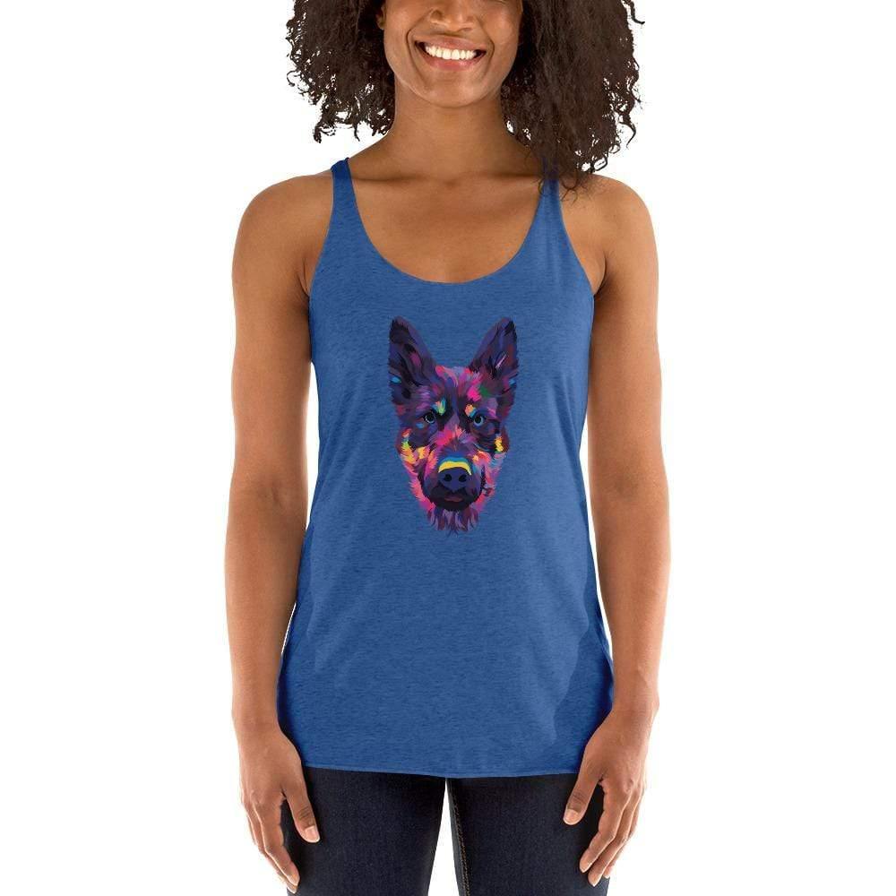 German Shepherd Racerback Tank Top