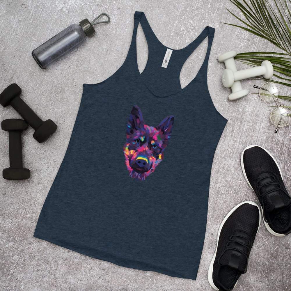 German Shepherd Racerback Tank Top