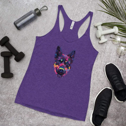 German Shepherd Racerback Tank Top