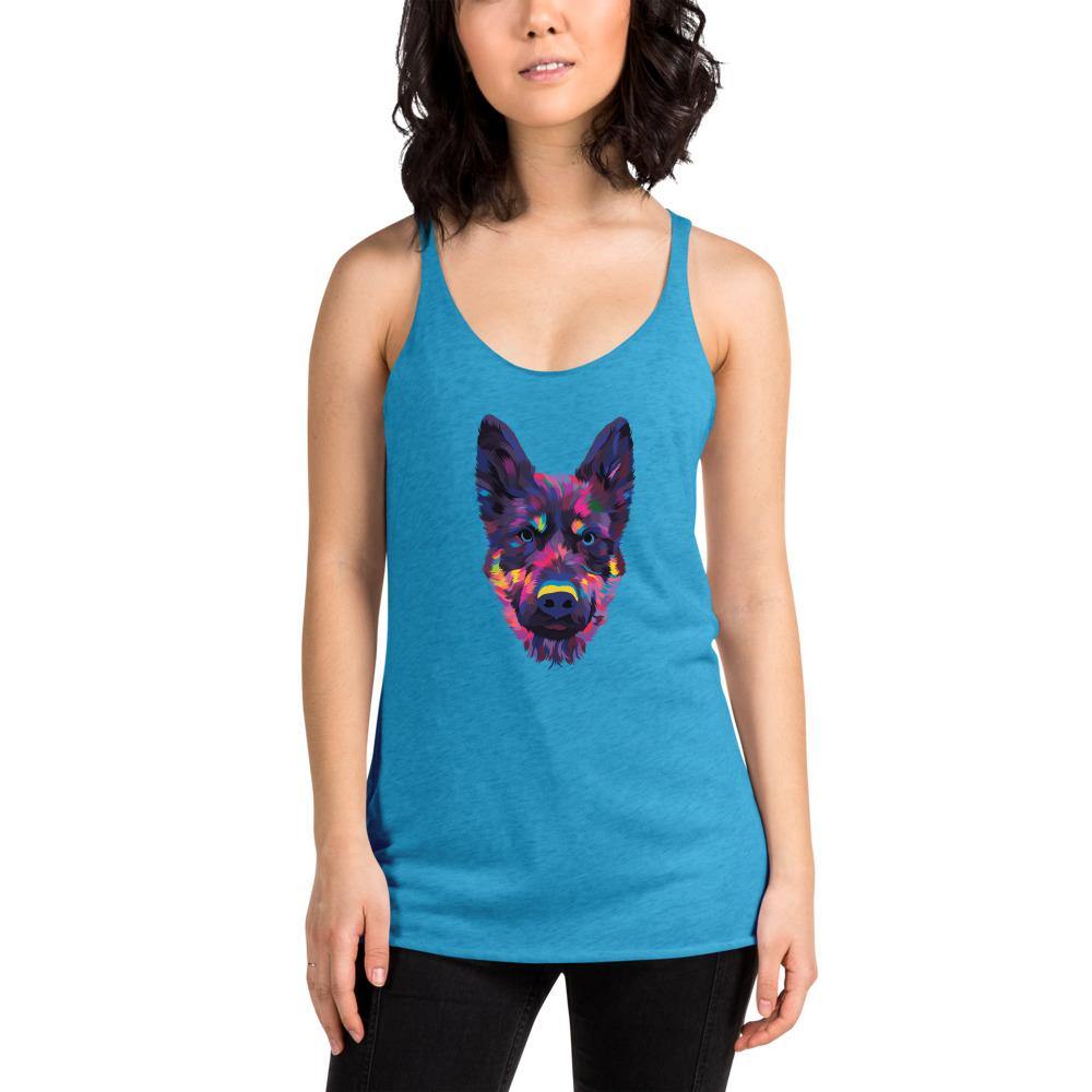 German Shepherd Racerback Tank Top