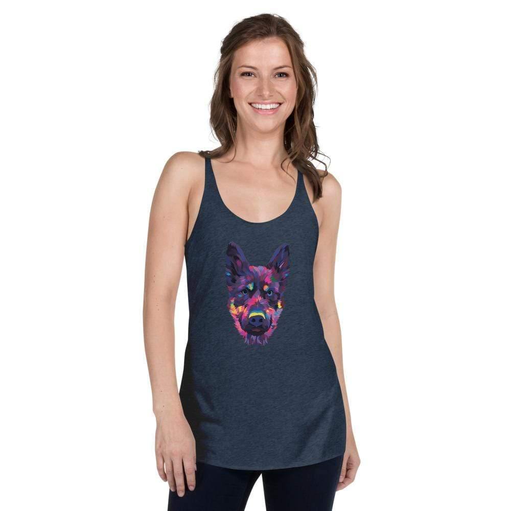 German Shepherd Racerback Tank Top