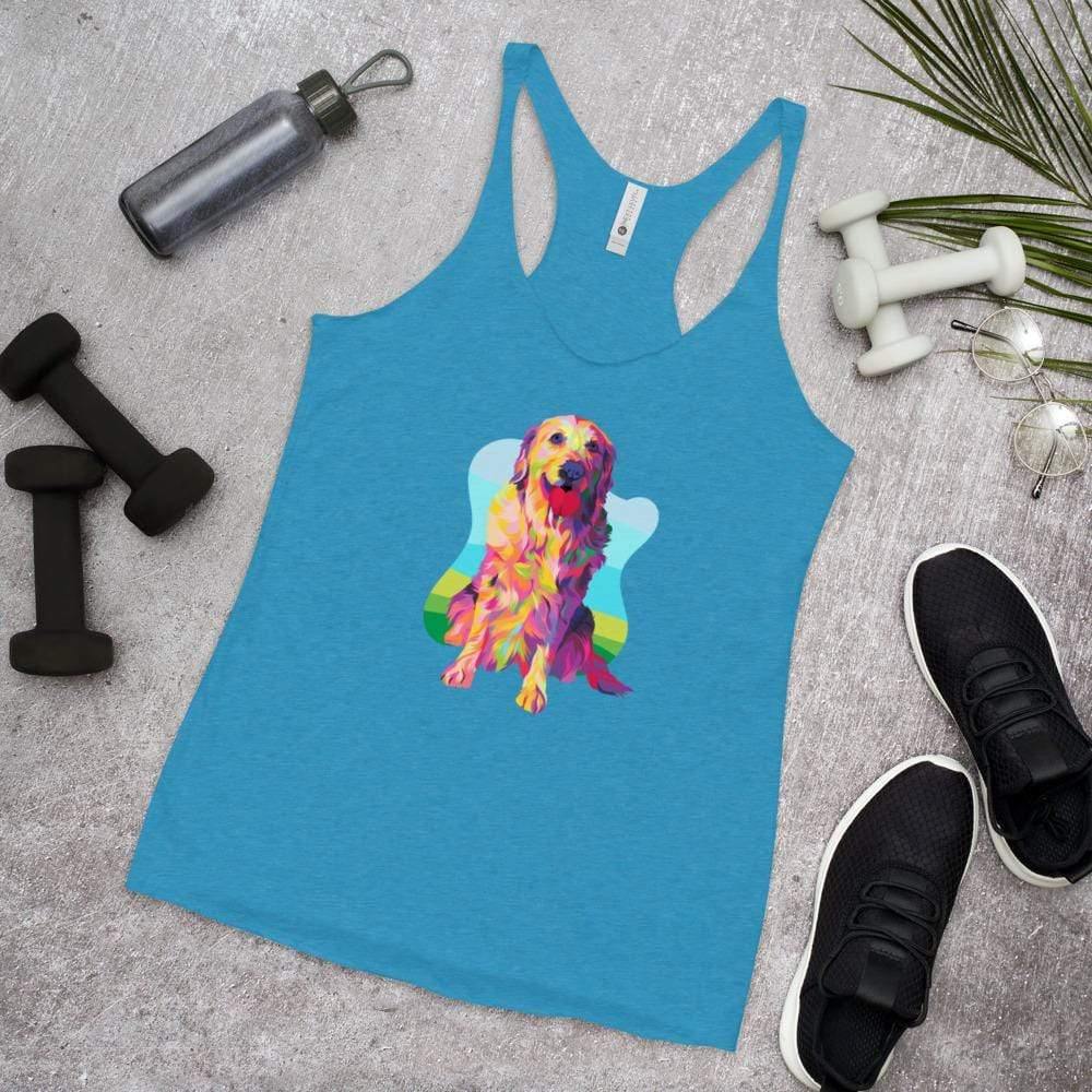 Golden Retriever Racerback Tank Top