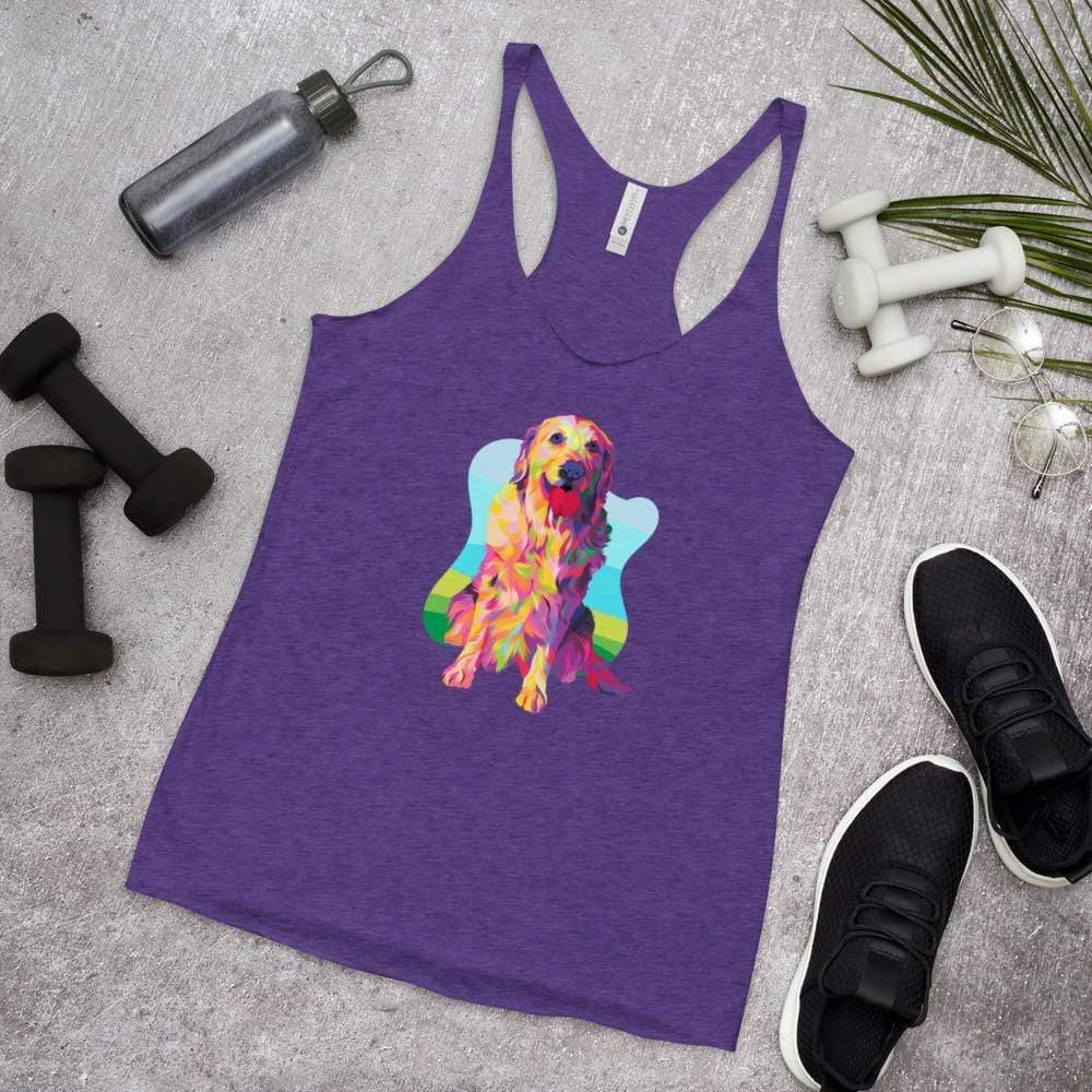 Golden Retriever Racerback Tank Top