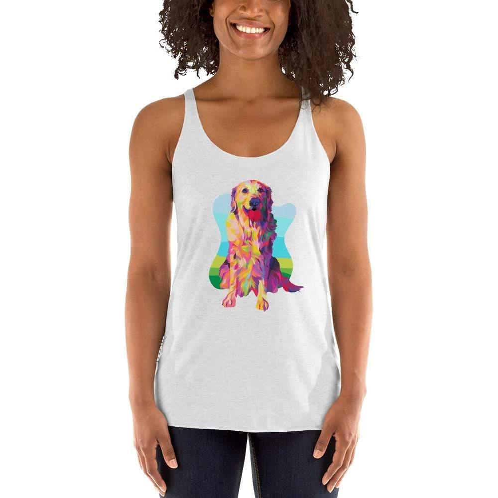 Golden Retriever Racerback Tank Top