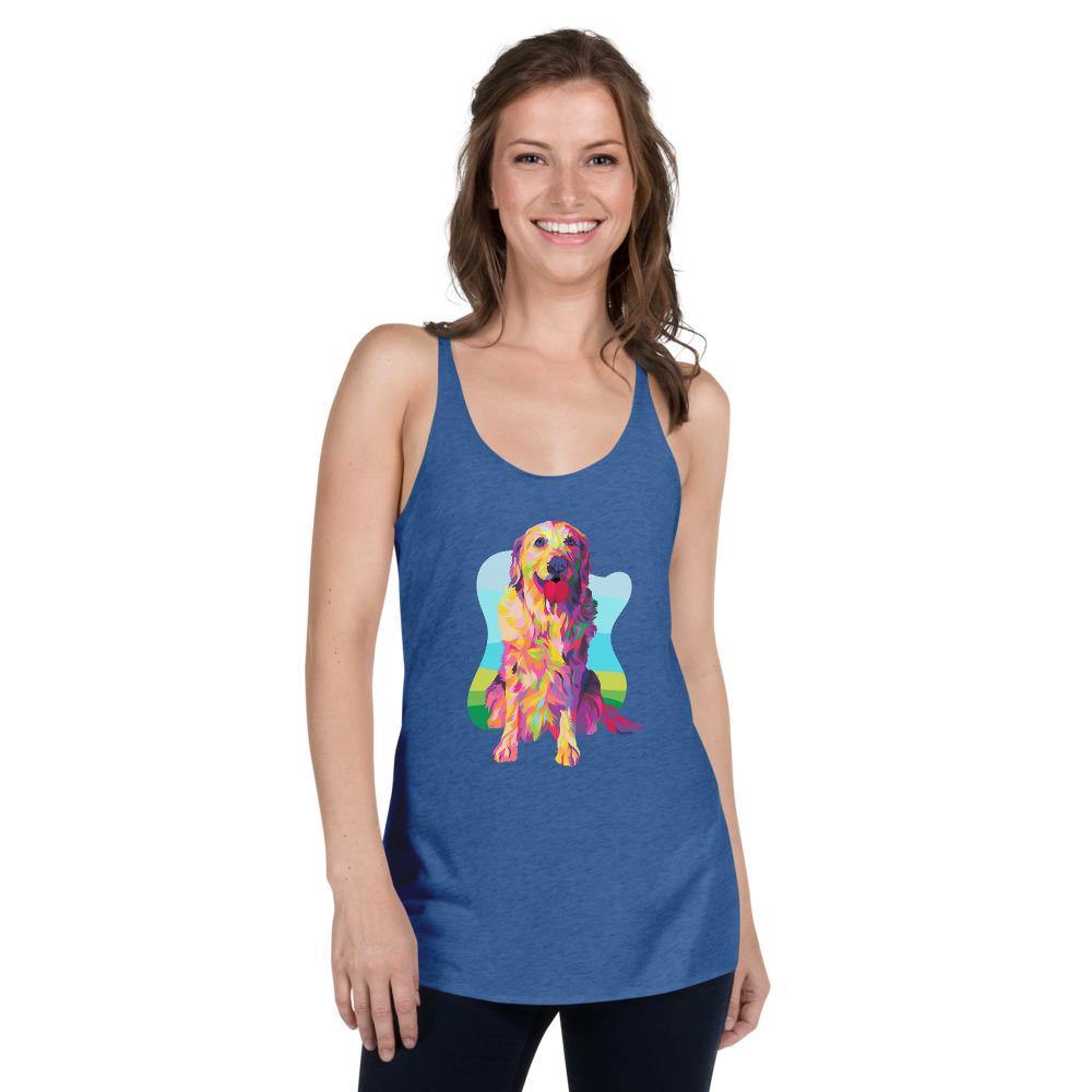 Golden Retriever Racerback Tank Top