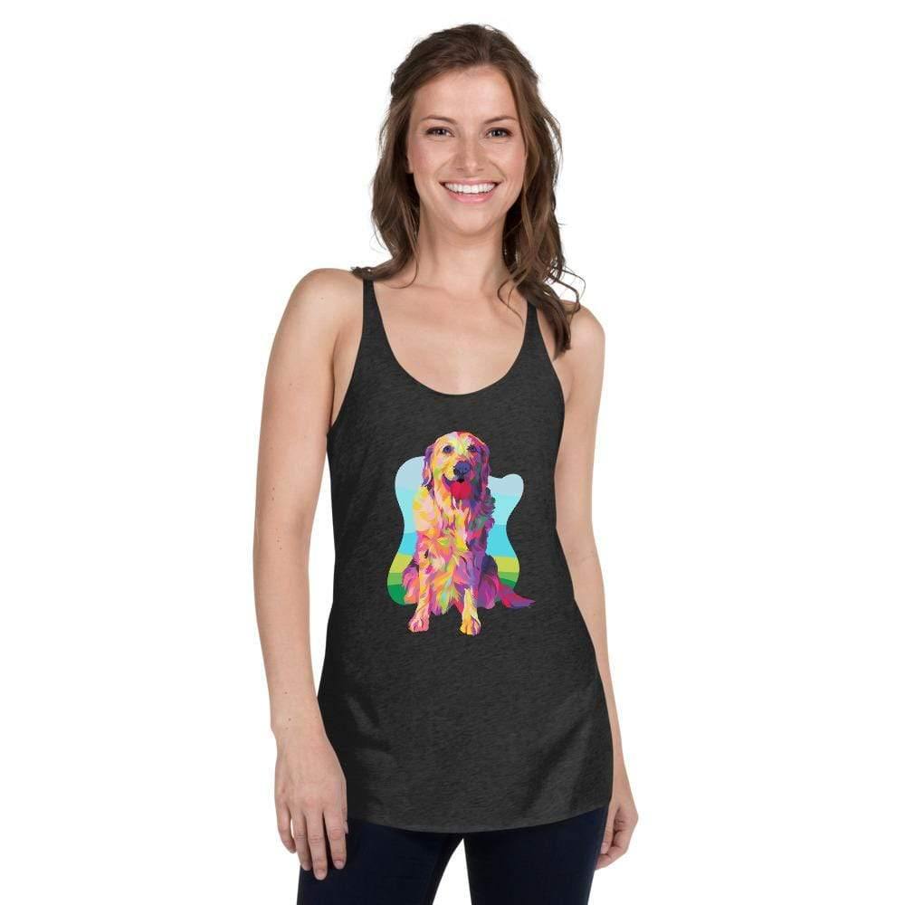 Golden Retriever Racerback Tank Top