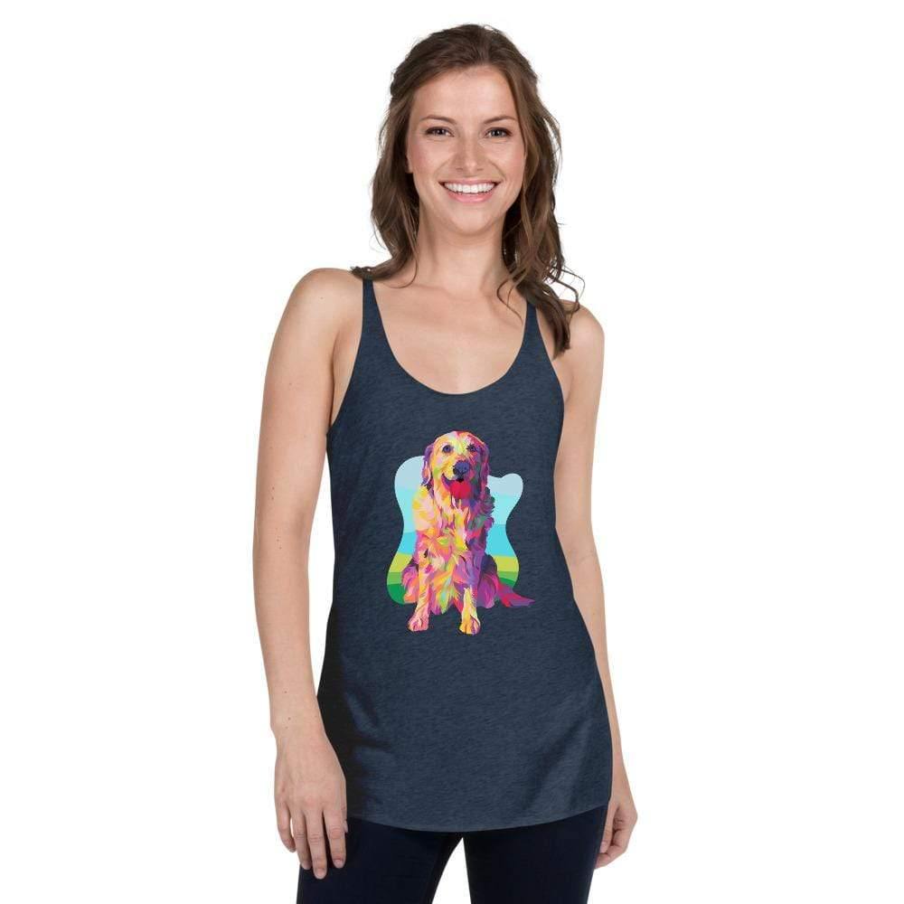 Golden Retriever Racerback Tank Top
