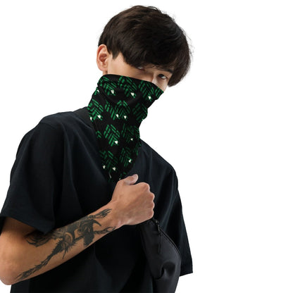 Green Buffalo Plaid Dog Paw Bandana