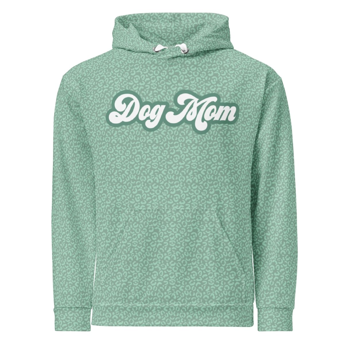 Green Leopard Print Dog Mom Hoodie