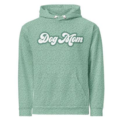 Green Leopard Print Dog Mom Hoodie